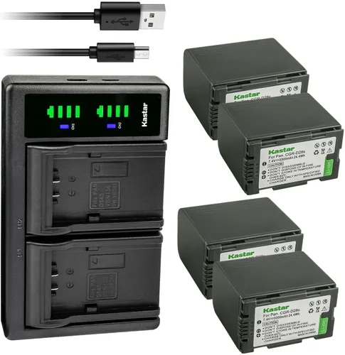 Vista 9 de Kastar Paquete de 1 batería CGR-D28 y cargador USB LTD2 de repuesto para Panasonic PV-DV700, PV-DV701, PV-DV702, PV-DV710, PV-DV800, PV-DV800K