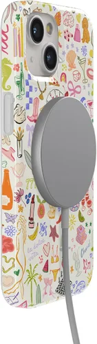 Vista 6 de Casely Funda para iPhone 15 Todas las cosas divertidas Diversión en días laborables Compatible con MagSafe Diseño clásico de carcasa