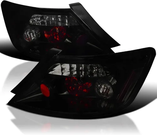 Vista 11 de SPEC-D TUNING - Luces traseras negras compatibles con Honda Civic Coupe 2 puertas 2006-2011, conjunto de izquierda + derecha