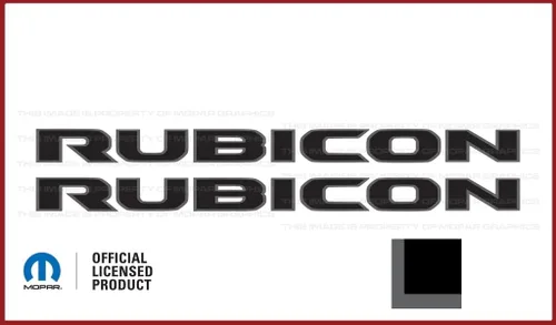 Vista 8 de Rubicon Hood - Calcomanía de vinilo para Jeep Rubicon/Gladiator JL/JT (2018-2024) 392 bronce con contorno negro F392BO (juego de 2) FJ5H2