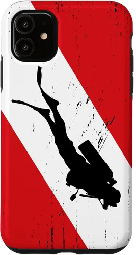 Vista 6 de Funda de buceo para iPhone 17, regalos de buceo, diseño vintage de buceo
