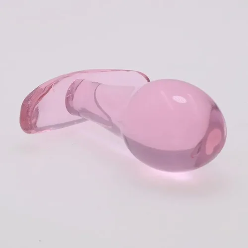 Vista 7 de Tapón anal Butt Plug rosa Vidrio transparente Anal Ano Masturbador para adultos Juguetes sexuales eróticos Culos Tapón anal Consolador de vidrio
