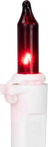 Vista 8 de Northlight Mini luces incandescentes de Navidad, multicolor, cable blanco de 4 pies, 20