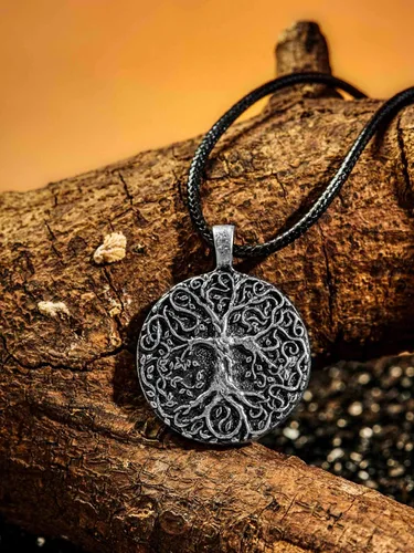 Vista 2 de HAQUIL Viking Celtic Wiccan Tree of Life Pendant Necklace, Tree of Life Jewelry Gifts for Men and Women
