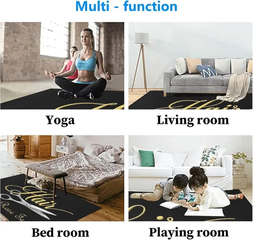 Vista 5 de Alfombra personalizada para sala de estar, yoga, dormitorio, sala de juegos, camping, 4 x 5.2 pies Personalizado 1