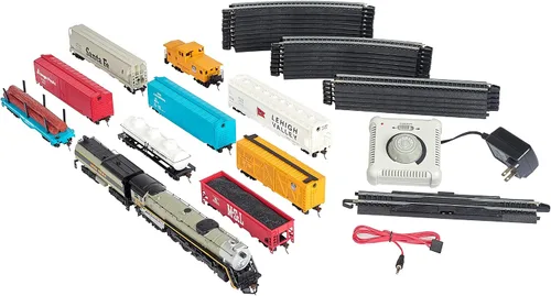 Vista 3 de Trenes Overland Limited de Bachmann listo para correr, juego de trenes a escala HO