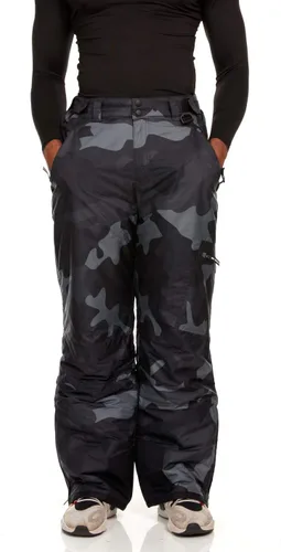 Vista 10 de Arctic Quest Pantalones de snowboard impermeables para hombre, para esquí, snowboard, senderismo, al aire libre, con cremallera, resistentes al