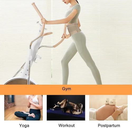 Vista 8 de Atbuty Entrenadores de cintura de torso corto para mujer, corsé debajo del busto, de látex, faja deportiva de reloj de arena