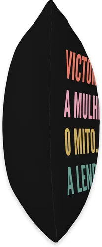 Vista 2 de Funny Portuguese First Name Design - Victorya Throw Pillow