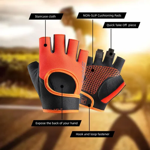 Vista 4 de Guantes de bicicleta para hombre, guantes de ciclismo, guantes de bicicleta para hombre, guantes de bicicleta de montaña, guantes de ciclismo