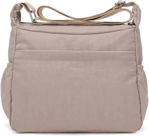 Vista 4 de Bandolera MINTEGRA para mujer de nailon, impermeable, bolsa de hombro, bolsa de mensajero, ligera, con múltiples bolsillos