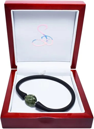 Vista 2 de Pulsera Piedra Moldavita por Stones Desire