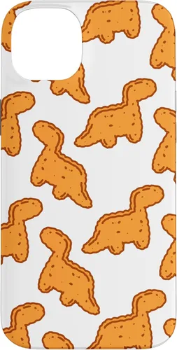 Vista 15 de Cute Dino T-Rex Chicken Nugget Funny Tyrannosaurus Case para iPhone 17