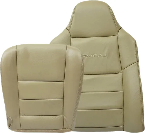 Vista 15 de 2003 2004 2005 2006 2007 Ford F250 F350 Lariat Crew Cab Cobertura de Asiento de Reemplazo de Piel, Conductor y Acompañante, Abajo/Arriba/Inclinado