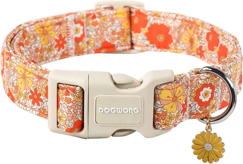 Vista 27 de DOGWONG Collar de Abeja Amarilla para Perros - Lindos Collares de Perros Ajustables de Diseño Primaveral Collar Amarillo para Cachorros para Perros