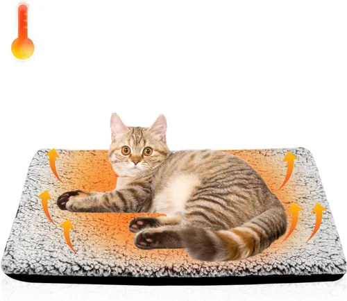 Vista 9 de Cama autocalentable para gatos, almohadilla térmica para jaula de perro