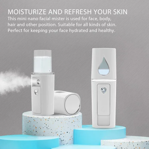 Vista 2 de Nano Facial Mister Portátil Mini Face Mist Práctico Pulverizador Automático Extensiones de Pestañas Fresco Vaporizador Facial
