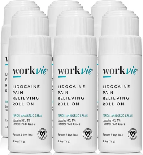 Vista 9 de Lidocaine Roll On - Crema para aliviar el dolor (1), segura para pieles sensibles, loción de máxima fuerza, para dolores nerviosos, rodillas