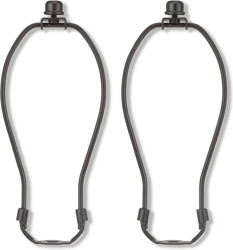 Vista 12 de Kit de soporte de arpa de lámpara de 8 pulgadas con remate y base de sillín desmontable de alta resistencia, juego de 2 accesorios de iluminación
