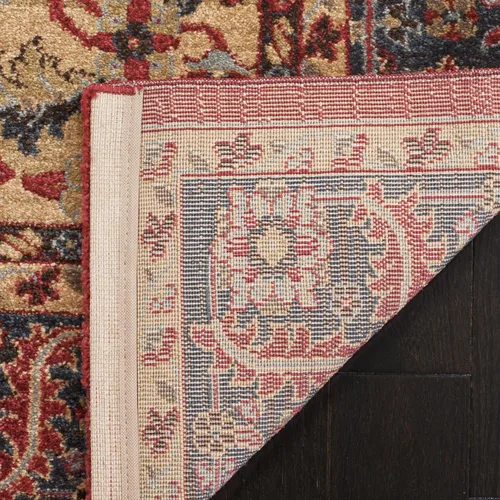 Vista 5 de SAFAVIEH Mahal Collection - Alfombra de pasillo, 2 pies 2 pulgadas x 6 pies, azul marino y rojo, diseño oriental tradicional, no desprende pelusa