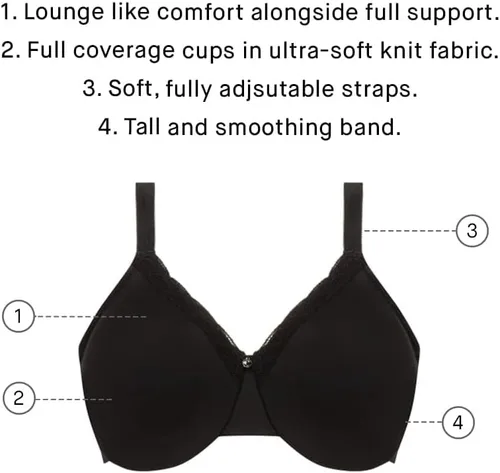 Vista 7 de Chantelle Sujetador para mujer, brasier moldeado de cobertura completa C Comfort