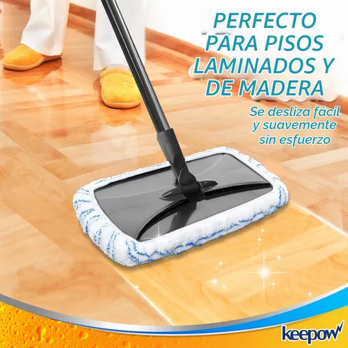 Vista 7 de KEEPOW Almohadillas reutilizables para trapeador compatibles con mopa de microfibra O Cedar Hardwood Floor'N More, cabezales de repuesto para uso