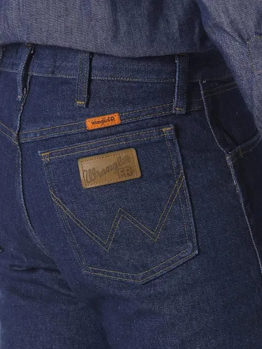 Vista 6 de Wrangler Jean FR resistente al fuego de ajuste original para hombre, Stonewash