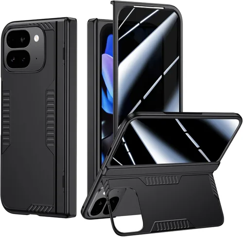 Vista 10 de Kaiiecal Funda plegable para Google Pixel-9-Pro: Funda delgada con soporte de bisagra con protector de pantalla - Soporte de carga inalámbrica