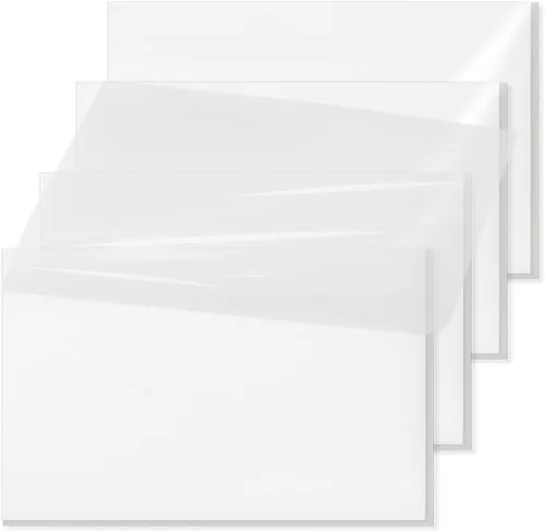 Vista 10 de 200 hojas de notas adhesivas transparentes negras, 3x3 pulgadas, translúcidas, autoadhesivas, transparentes, notas adhesivas Post que se ven a