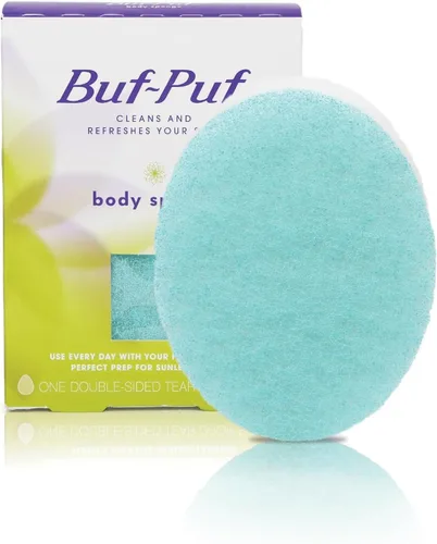 Vista 8 de Buf-Puf Esponja corporal, esponja de baño, desarrollada por dermatólogos, limpia la piel de la suciedad y el exceso de aceite, reutilizable