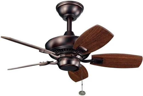 Vista 8 de Kichler 300103NI - Ventilador Canfield de 30 pulgadas, níquel cepillado