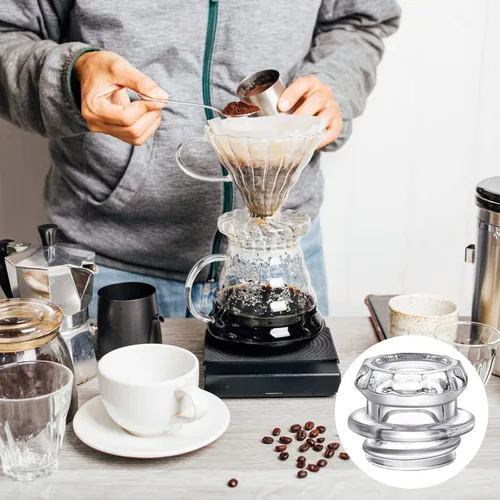 Vista 6 de Vesici 4 piezas de percolador de café de vidrio de repuesto para filtro de café de vidrio, piezas de repuesto para filtros de olla de 1.37 pulgadas