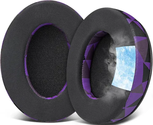 Vista 18 de SOULWIT Almohadillas de Gel de Reemplazo para Auriculares HyperX Cloud 1/2/3/Pro/Core, Cloud Alpha/Flight/Stinger Series, CloudX Stinger/Flight Negro