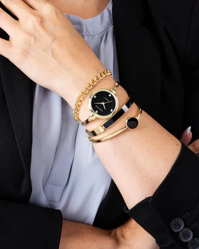 Vista 5 de Anne Klein Women's Bangle Watch and Bracelet Set