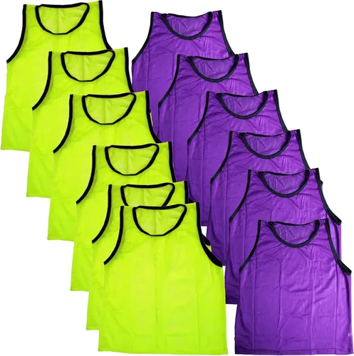 Vista 64 de BlueDot Trading Adult & Youth Scrimmage Training Vests for Soccer, Basketball & More – Available in 1, 6, 12, 24 Packs Naranja