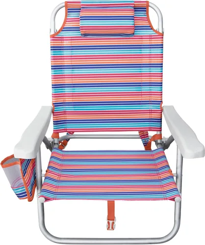 Vista 3 de Hurley - Silla de playa de lujo estilo mochila, tamaño único, sorbete