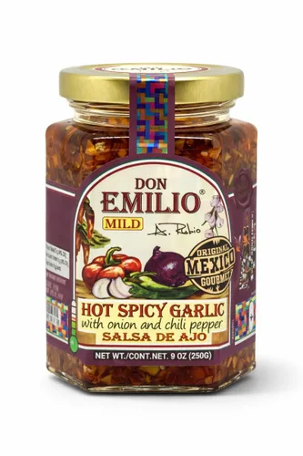 Vista 7 de Don Emilio Hot Chili Arbol Salsa Macha - Tarro prémium de 9 onzas Topping gourmet mexicano artesanal, aceite de chile de pimiento rojo crujiente
