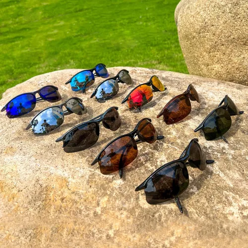 Vista 2 de JULI - Lentes de sol deportivos polarizados para hombres y mujeres, marco irrompible Tr90 para correr, pescar, béisbol, conducir, MJ8002