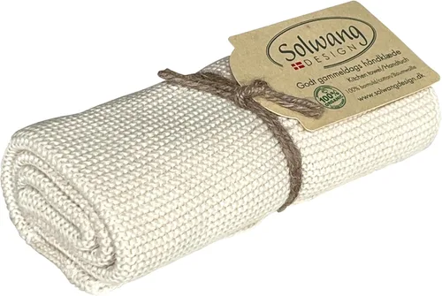 Vista 40 de Solwang 100% algodón orgánico certificado fabricado en la India Toalla de cocina/mano de diseño danés (verde ártico orgánico)