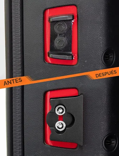 Vista 6 de Savadicar TL01 Limitador de puerta trasera, pestillo de puerta trasera del maletero de aleación de aluminio, tapón de puerta trasera para Jeep Negro