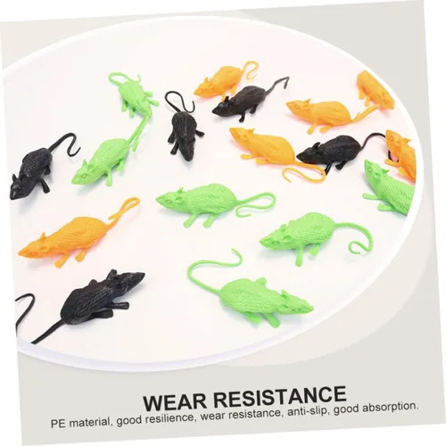 Vista 4 de 18Pcs Realistic Simulated Mouse Toys Halloween Decor Party Layout Props Small Lightweight PE Material for Scary Pranks and Indoor Display