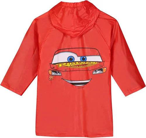 Vista 2 de Disney Pixar Cars Lightning McQueen - Impermeable para niños pequeños con capucha