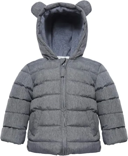 Vista 8 de Rokka&Rolla Chaqueta acolchada con forro polar resistente al agua para bebés y niños pequeños