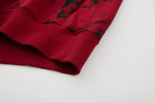 Vista 7 de KLIEGOU Sudadera con capucha de teñido anudado para hombre