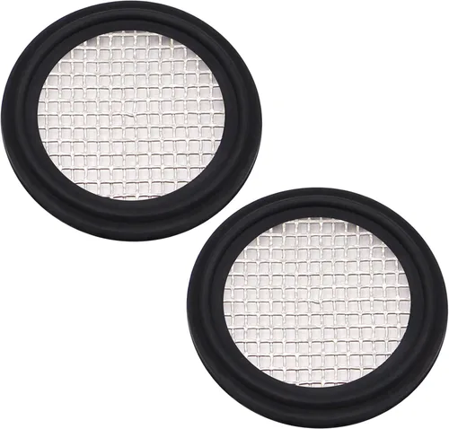 Vista 11 de DERNORD Junta sanitaria FKM de 2" con pantalla de acero inoxidable - Abrazadera triple trébol (paquete de 1) (6 mallas)