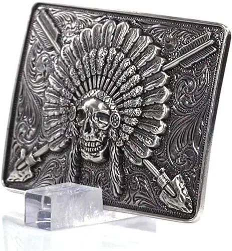 Vista 9 de Ariat Hebilla de calavera rectangular para hombre