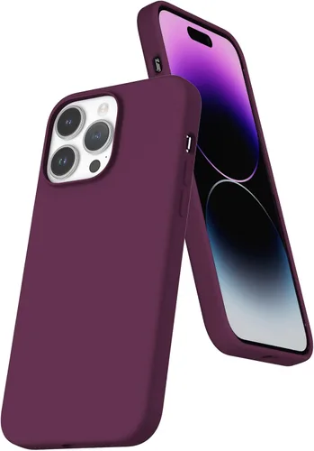 Vista 54 de Funda de silicona líquida compatible con iPhone 12 Pro Max 6.7 pulgadas, funda de gel de protección completa con forro de microfibra, funda