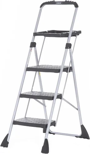 Vista 2 de Cosco Three Step Max Steel Work Platform & Scotch Cinta de pintor original multisuperficie, 94 pulgadas x 60 yardas (180 yardas en total), 2090, 3