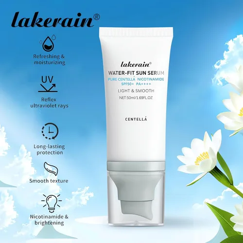 Vista 5 de Centella - Protector solar SPF50+ PA++++, protección de larga duración y suero solar de ajuste al agua, protector solar Madagascar Centella
