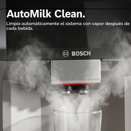 Vista 10 de Bosch 500 Series Máquina espresso y de café completamente automática – Panel de control táctil, manguera de leche, molinillo de cerámica, utiliza